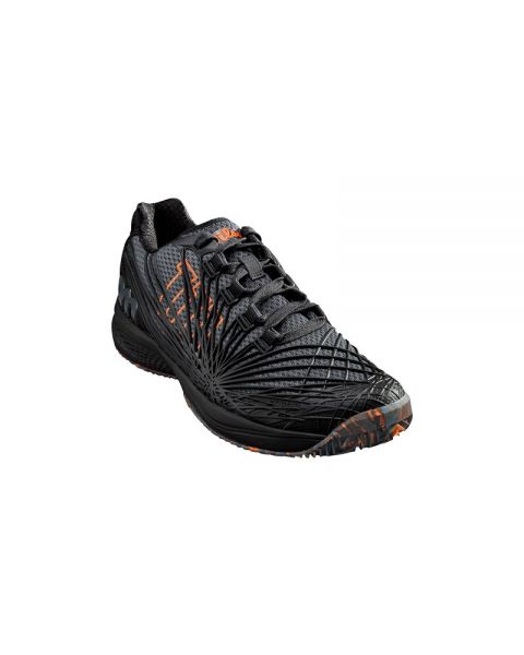 Wilson KAOS 2.0 Ebony/Black/Orange Mens Tennis Shoes