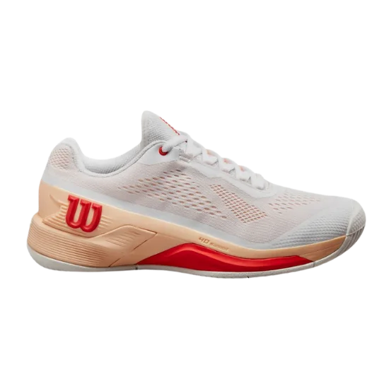 Wilson Ladies Rush Pro 4.0 (White/Peach Parfait/Infrared