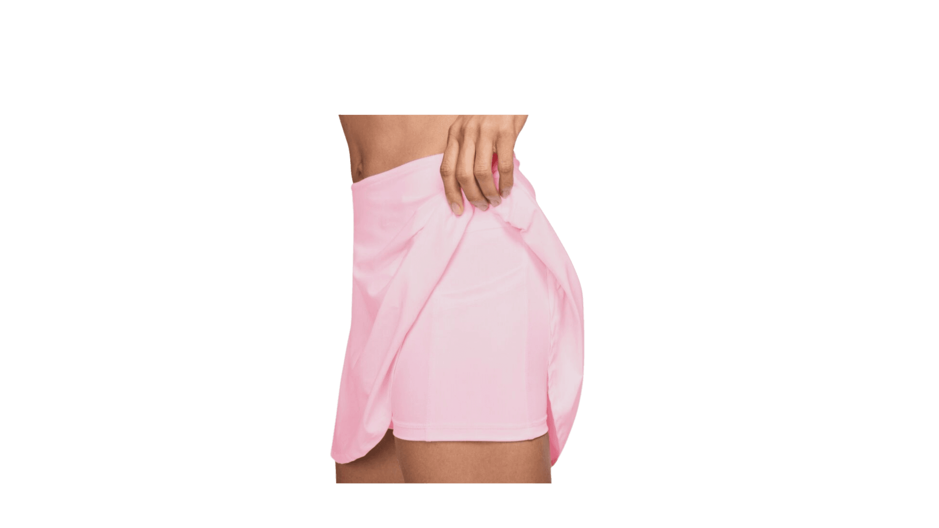 Ladies Dri-FIT Mid-Rise Flouncy Skirt(NIKET027) PinkFoam/White - Image 2