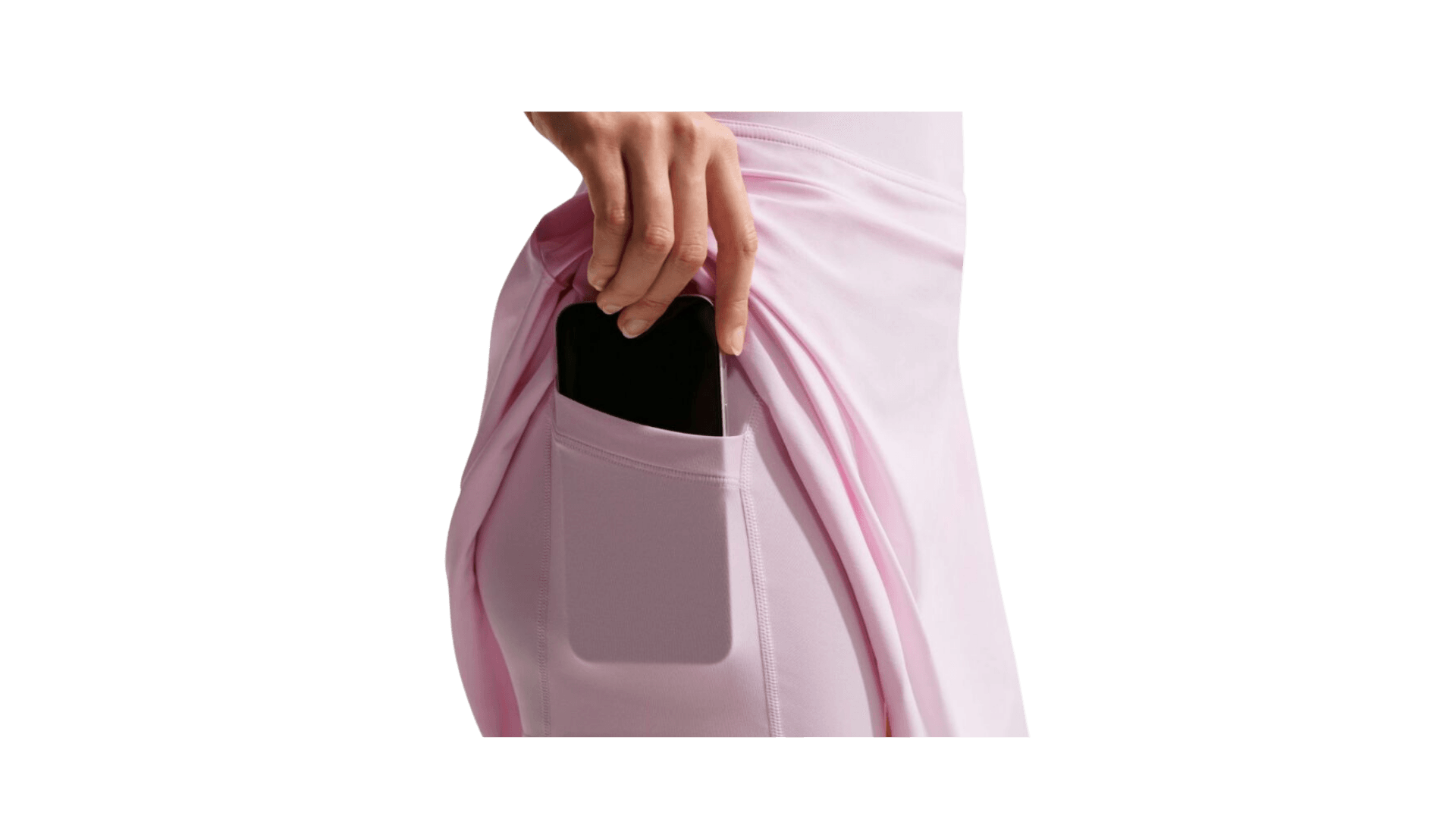 Ladies Dri-FIT Mid-Rise Flouncy Skirt(NIKET027) PinkFoam/White - Image 3