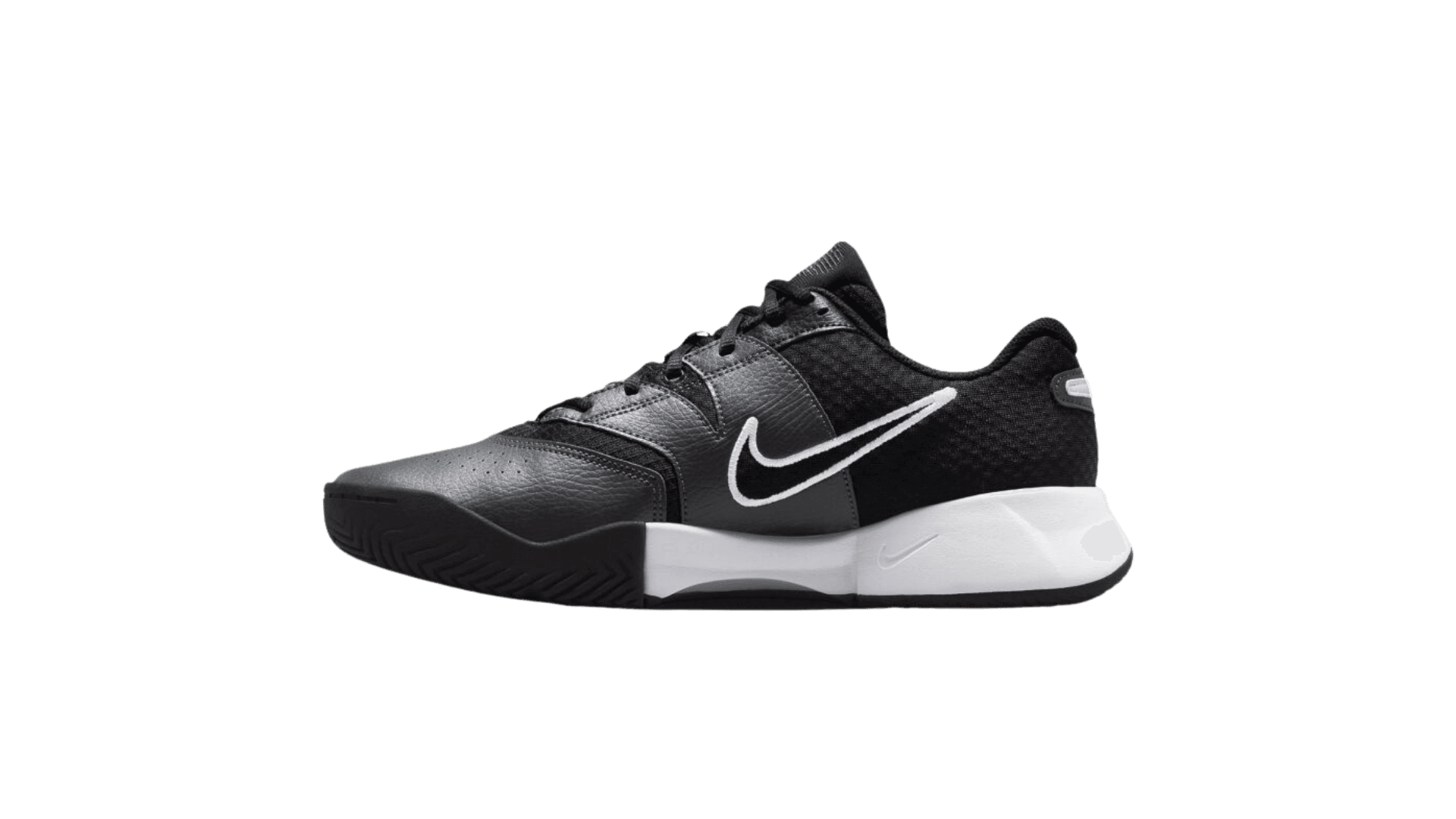 Mens Nike Court Lite 4 Tennis (NIKET014) White/Black - Image 2