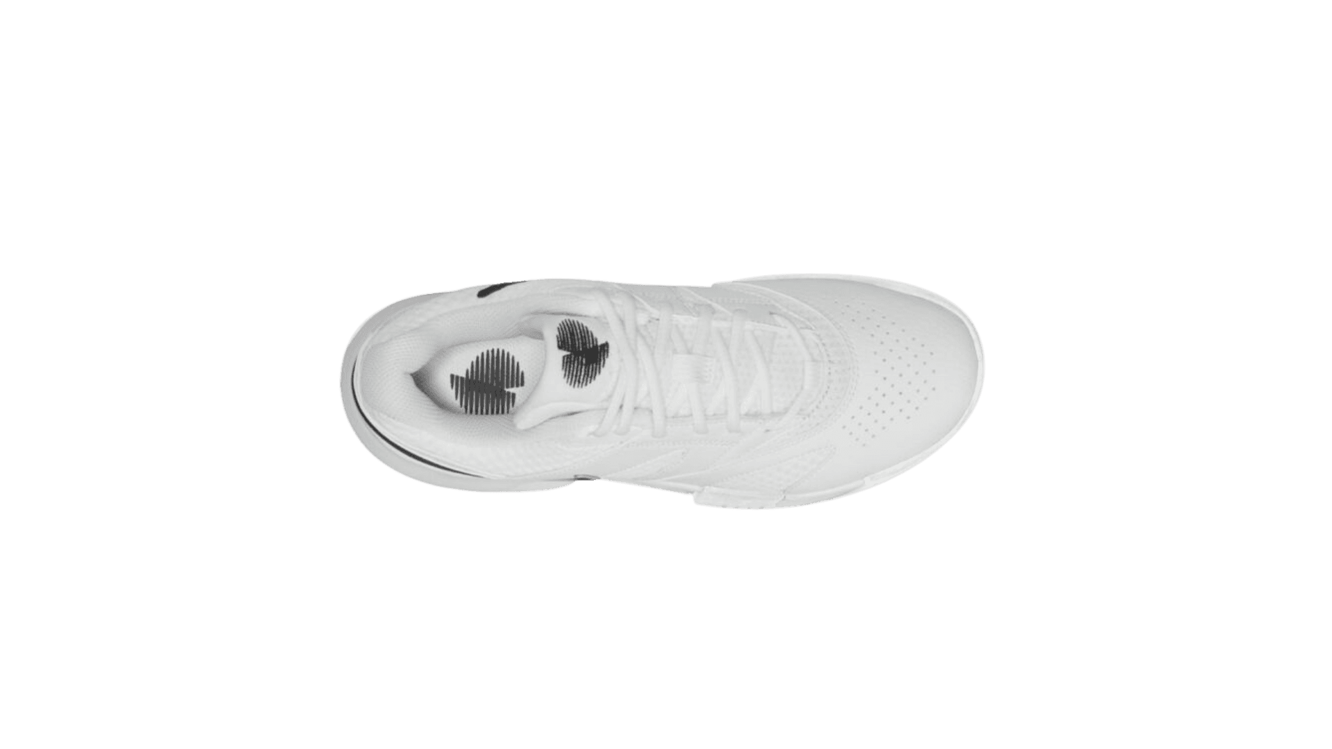 Womens Nike Court Lite 4 Tennis (NIKET015) White/ Black - Image 2