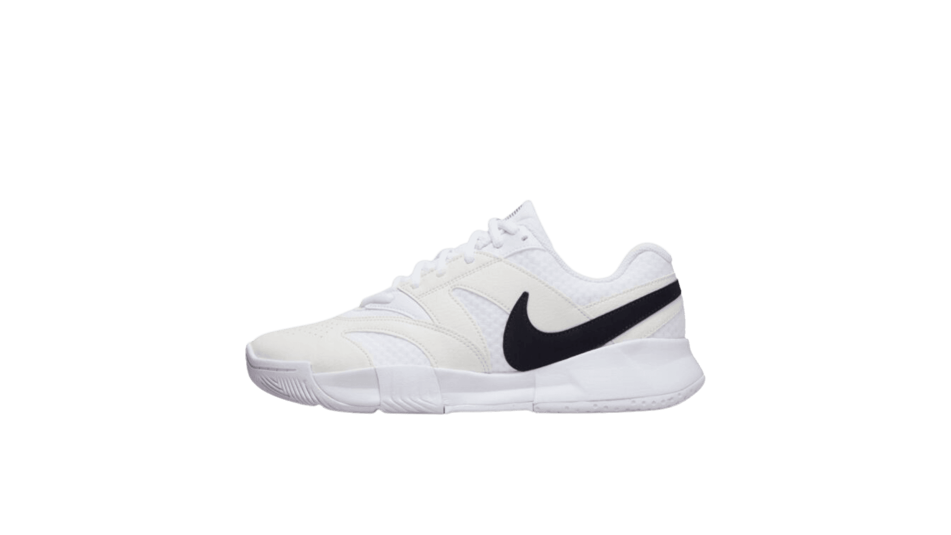 Womens Nike Court Lite 4 Tennis (NIKET015) White/ Black - Image 4